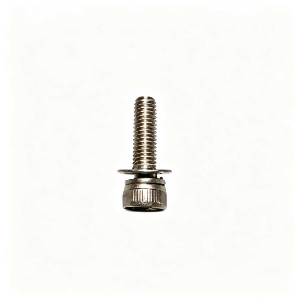 Internal Hex Cylindrical Head Screw (Combination Screw With Spring Washer And Flat Washer) M3 × 12L, Material Sus304, Natural Color, A2-70, Gb/T70.1