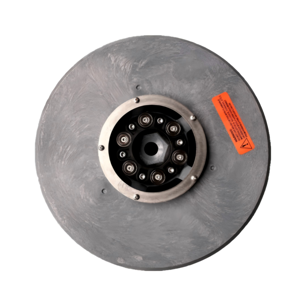 10" Magnetic Brush Disc Assembly (Black, Steel Wire)