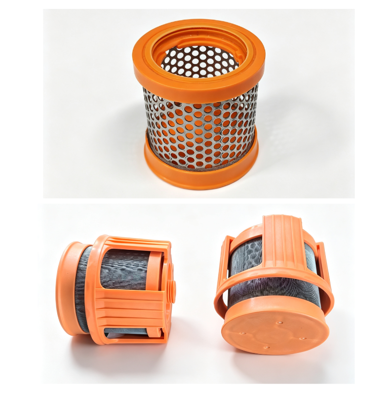 Waste Water Tank Quick-Release Filter Assembly (80 Mesh, Orange)