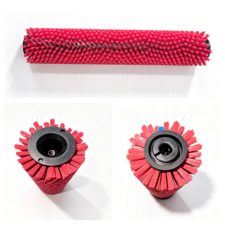 Rear  Roller Brush Assembly (Consumable, Red, Anti-Drop)