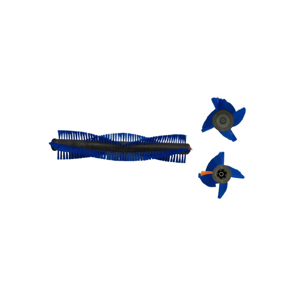 Cylindrical Brush Assembly (Consumable, Blue, V-Shape, with Anti-Tangle Ring)