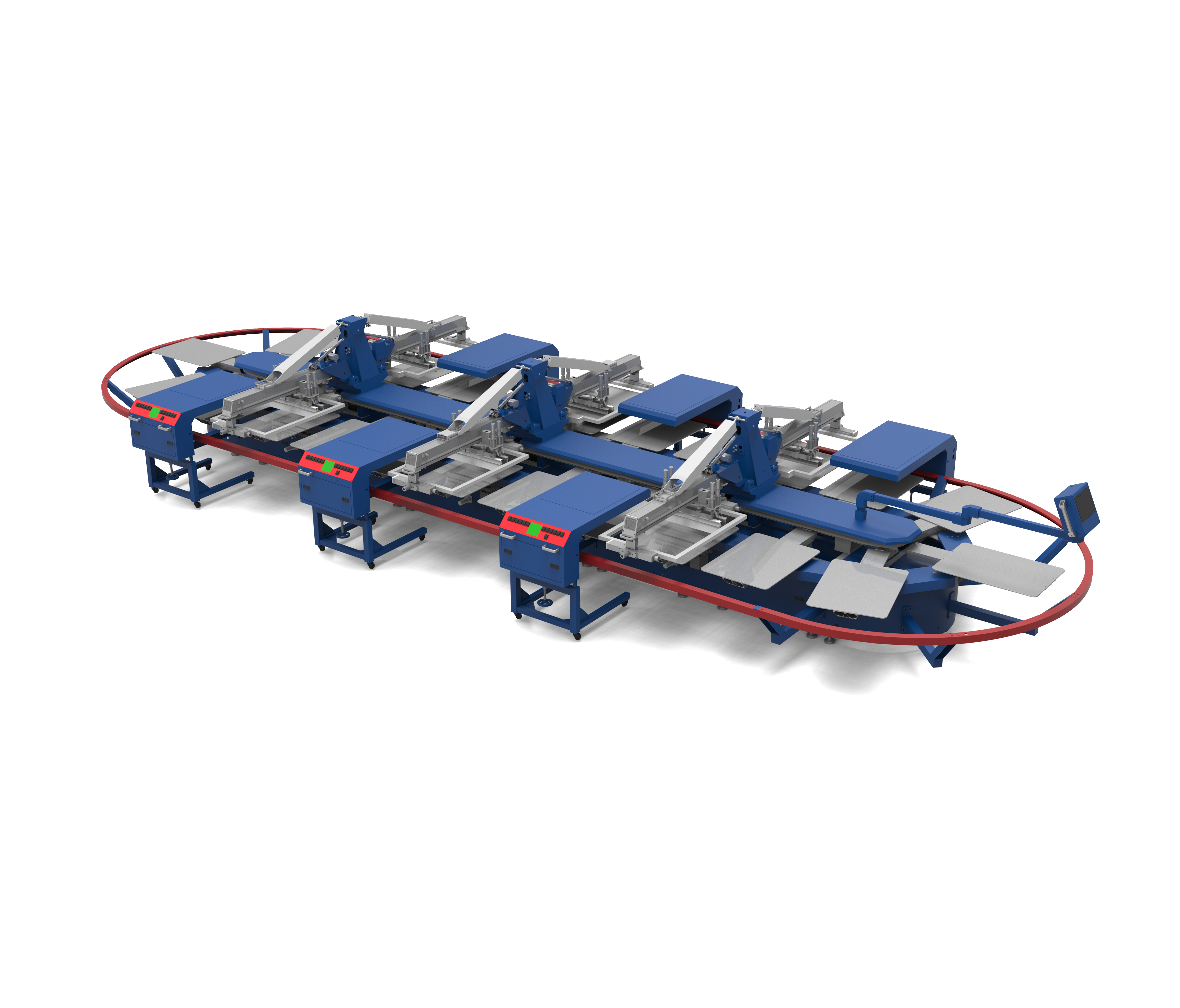 6 Heads Oval Screen Printing Machine,Guangzhou Newpeak Digital Technology Co., Ltd.,6 Heads Oval Screen Printing Machine