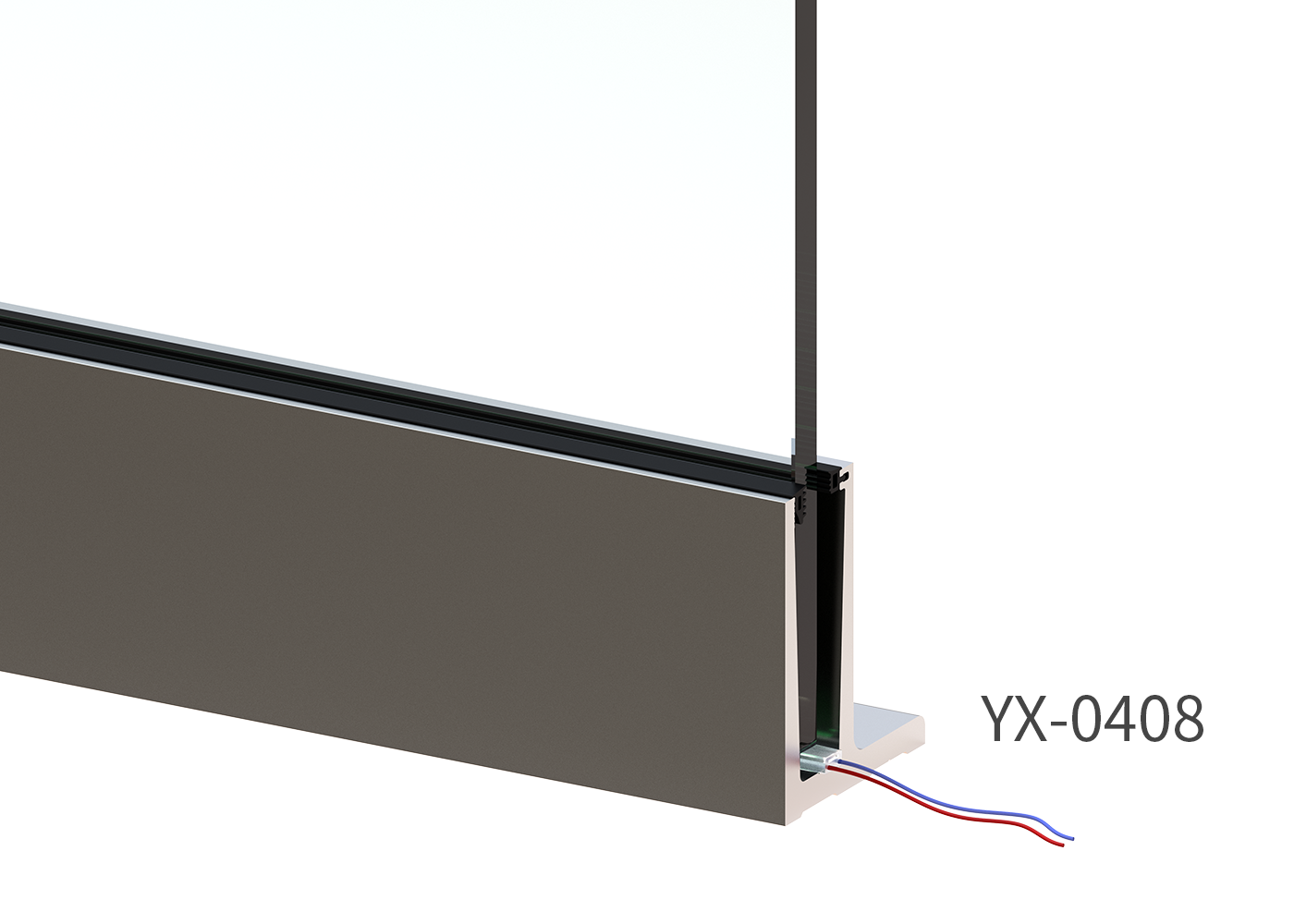 ALUMINUM CHANNEL FG0408 FRAMELESS GLASS SYSTEM,Yuexinghardware,ALUMINUM CHANNEL FG0408 FRAMELESS GLASS SYSTEM