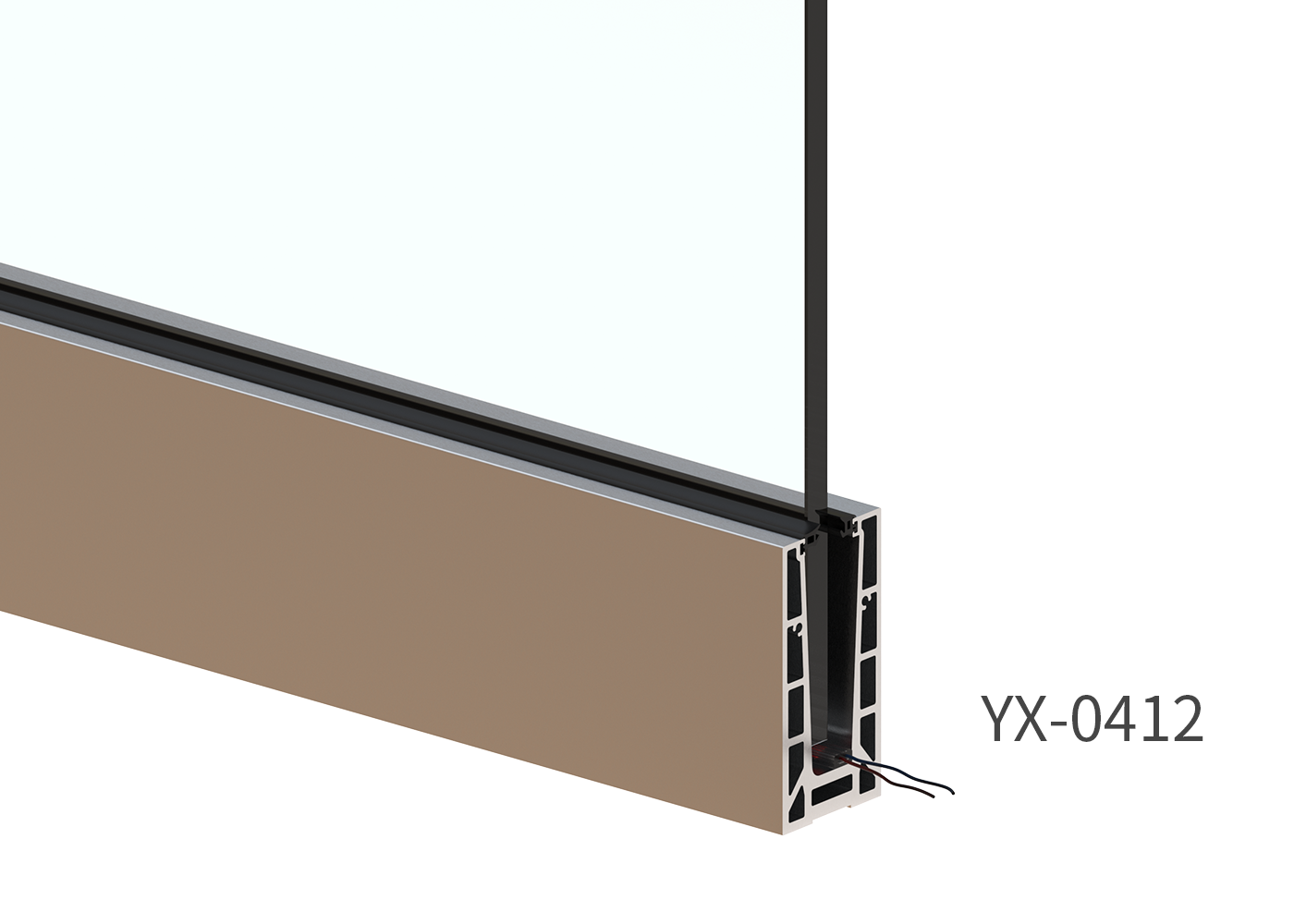 ALUMINUM CHANNEL FG0421 FRAMELESS GLASS SYSTEM,Yuexinghardware,ALUMINUM CHANNEL FG0421 FRAMELESS GLASS SYSTEM