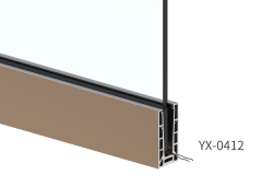 ALUMINUM CHANNEL FG0421 FRAMELESS GLASS SYSTEM,Yuexinghardware,ALUMINUM CHANNEL FG0421 FRAMELESS GLASS SYSTEM