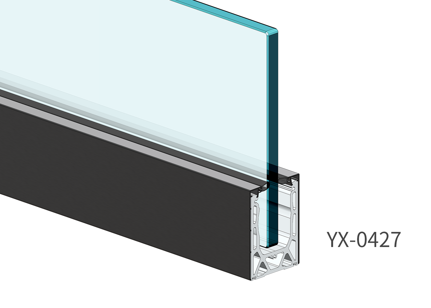 ALUMINUM CHANNEL FG0427 FRAMELESS GLASS SYSTEM,Yuexinghardware,ALUMINUM CHANNEL FG0427 FRAMELESS GLASS SYSTEM
