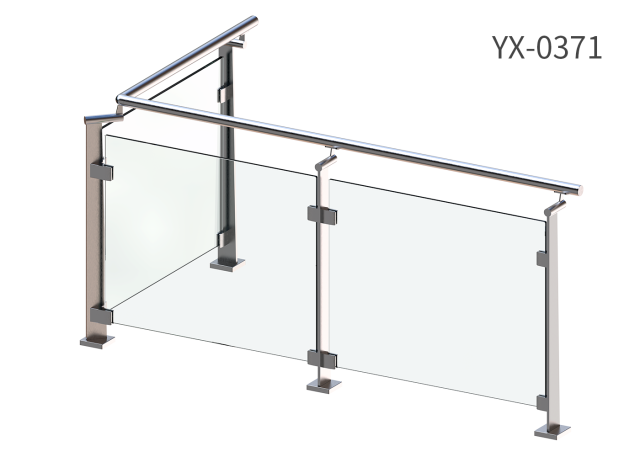 FLAT BAR  BALUSTRADE FBP0371 GLASS SYSTEM,Yuexinghardware,FLAT BAR  BALUSTRADE FBP0371 GLASS SYSTEM