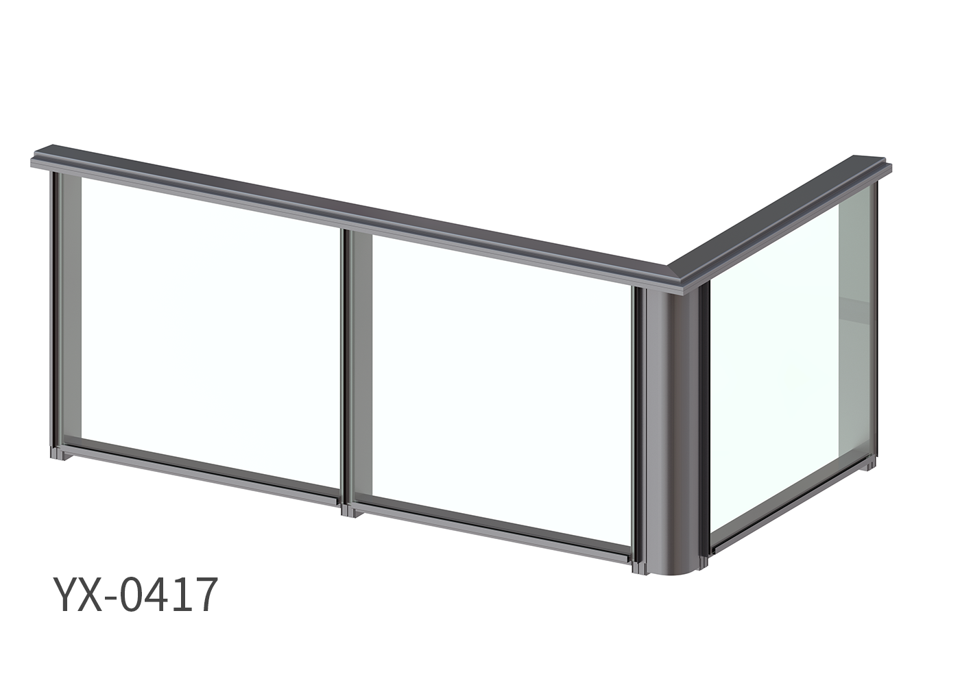 ALUMINUM AG0417 GLASS RAILING SYSTEM,Yuexinghardware,ALUMINUM AG0417 GLASS RAILING SYSTEM