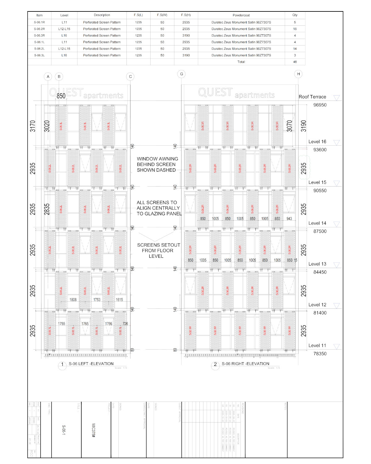Project Elevation Layout