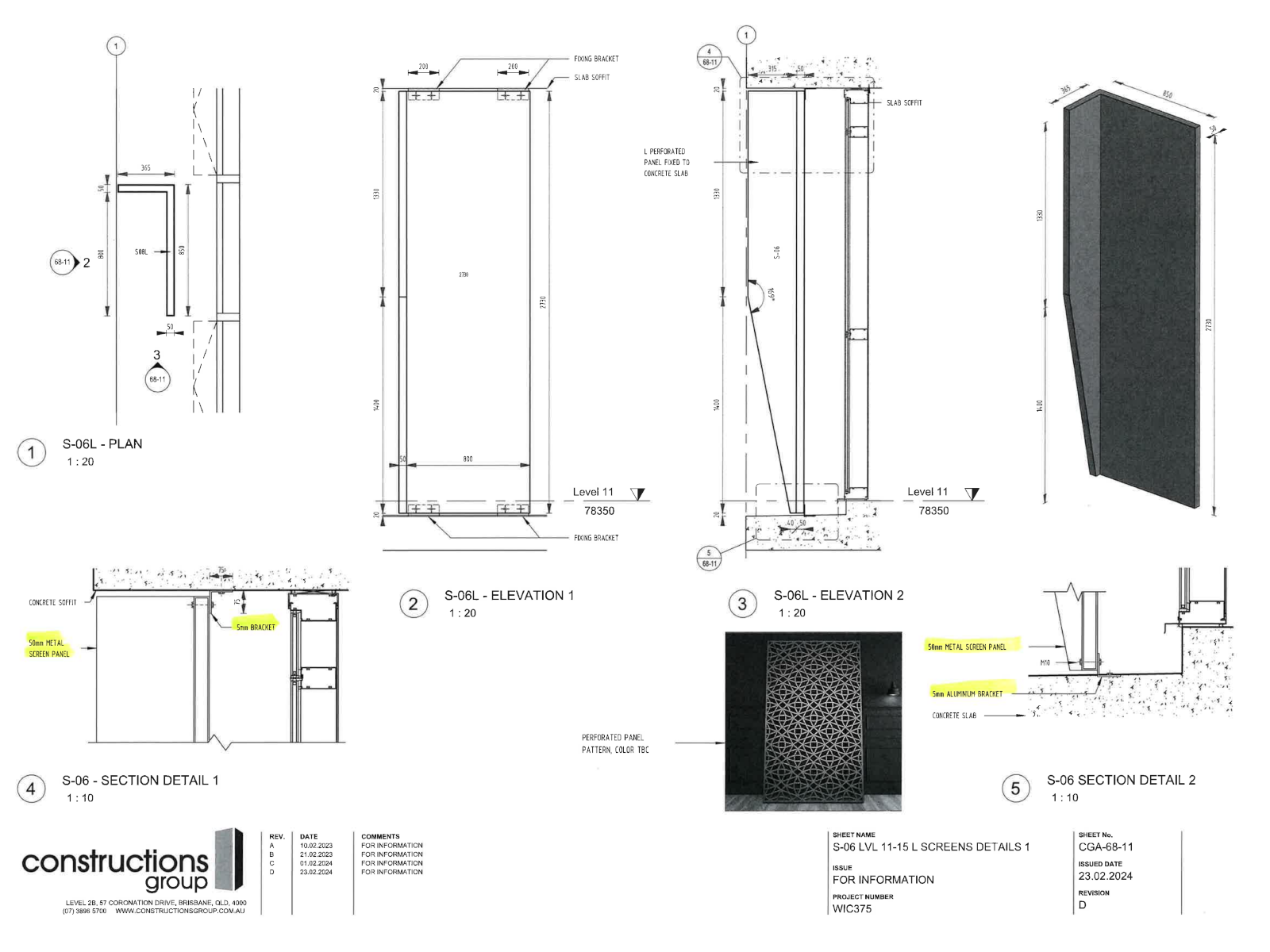 Product Section and Fixing Details