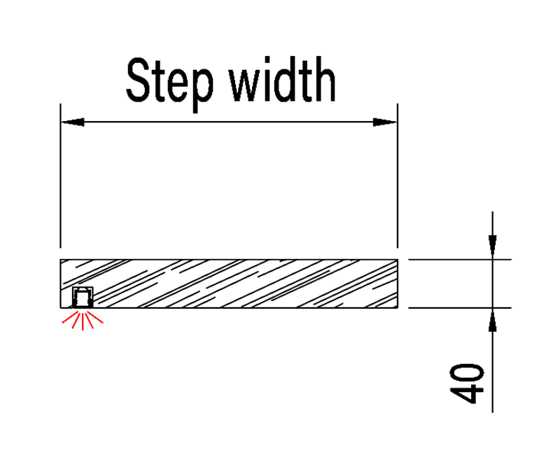 Type A LED installation detail