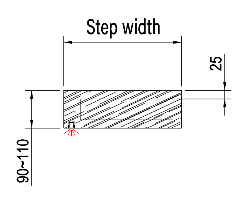 Type C LED installation detail