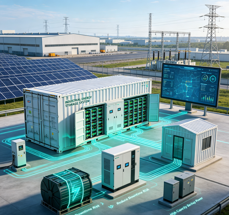 OEM ODM Industrial Commercial Energy Storage System 1000kWh-10000kWh Liquid Cooled C&I Battery Energy Storage For Factory Peak Shaving