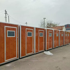 Light-Duty Wood Grain Prefab Mobile Sanitary Cabin,YLS Smart,Light-Duty Wood Grain Prefab Mobile Sanitary Cabin