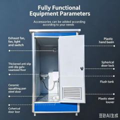Single mobile toilet, multi-connected mobile public toilet,YLS Smart,Single mobile toilet, multi-connected mobile public toilet