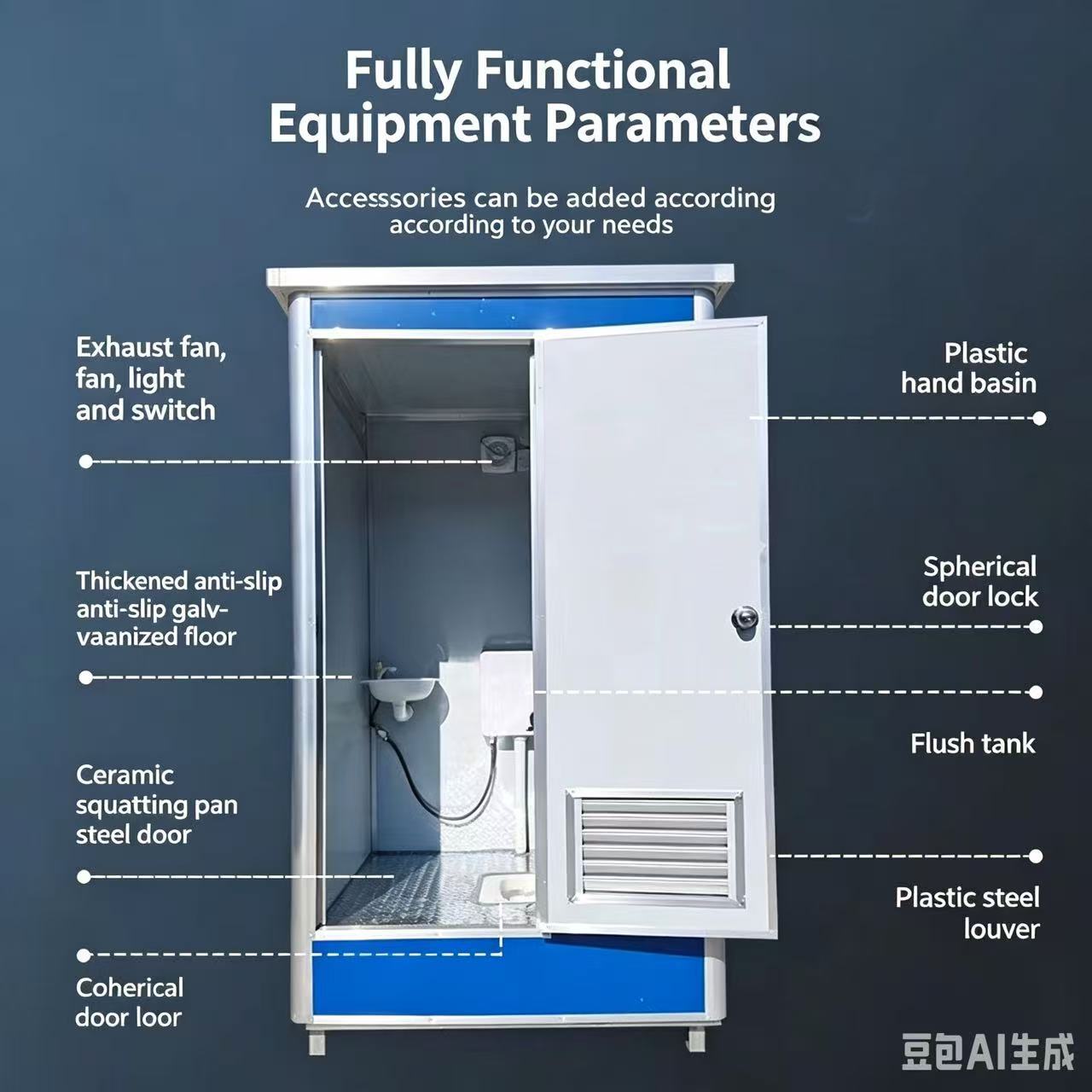Single mobile toilet, multi-connected mobile public toilet,YLS Smart,Single mobile toilet, multi-connected mobile public toilet