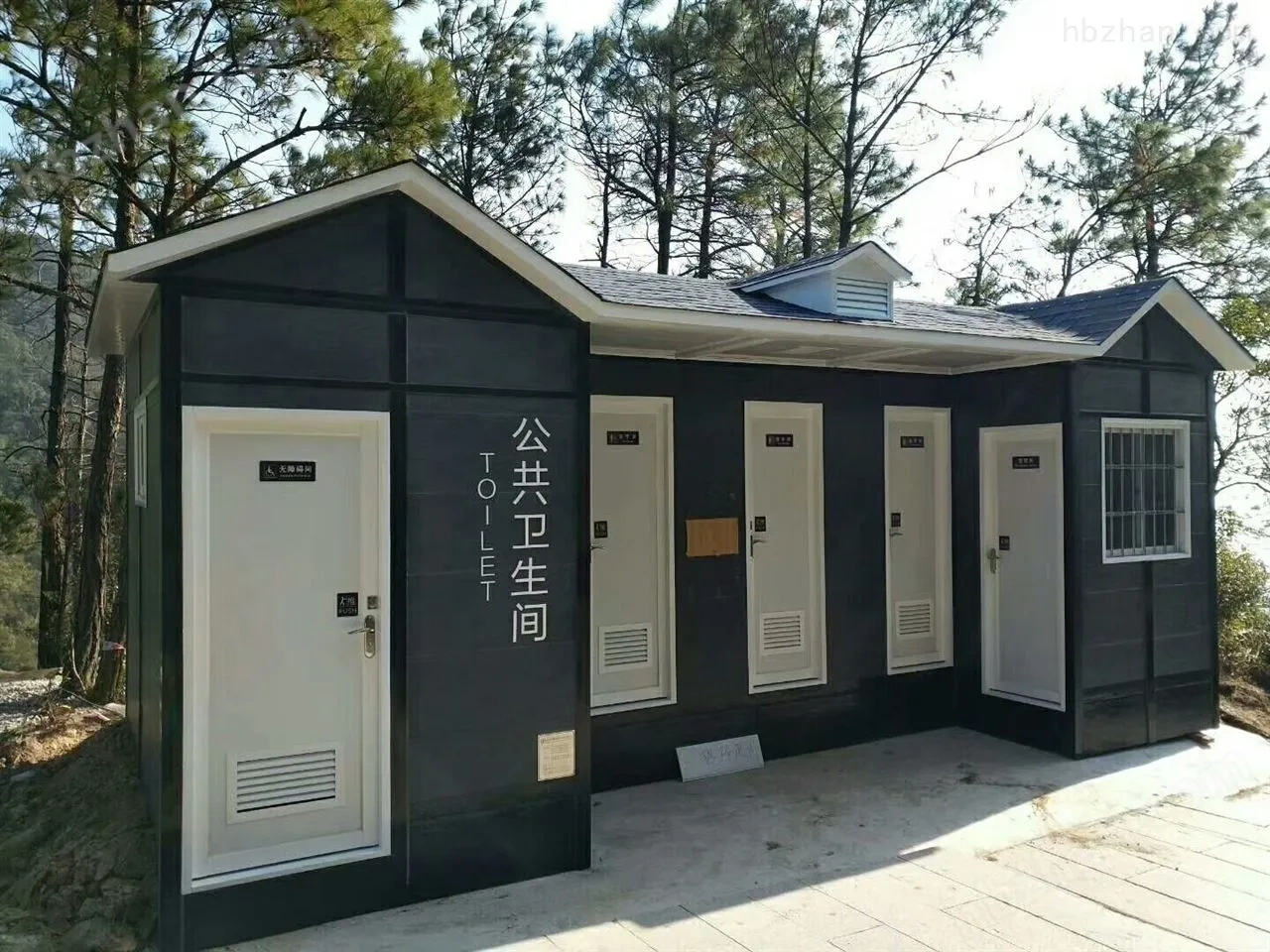 Customizable Parallel Multi-Cubicle Portable Site Bathroom, High-Flow Public Toilet Cabin for African Road & City Construction Tenders,YLS Smart,Customizable Parallel Multi-Cubicle Portable Site Bathroom, High-Flow Public Toilet Cabin for African Road & City Construction Tenders