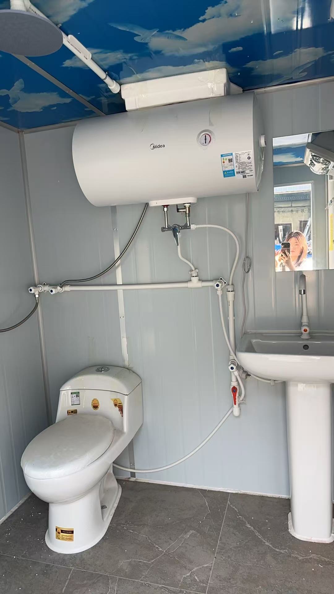 Wood Grain Mobile Integrated Bathroom,YLS Smart,Wood Grain Mobile Integrated Bathroom