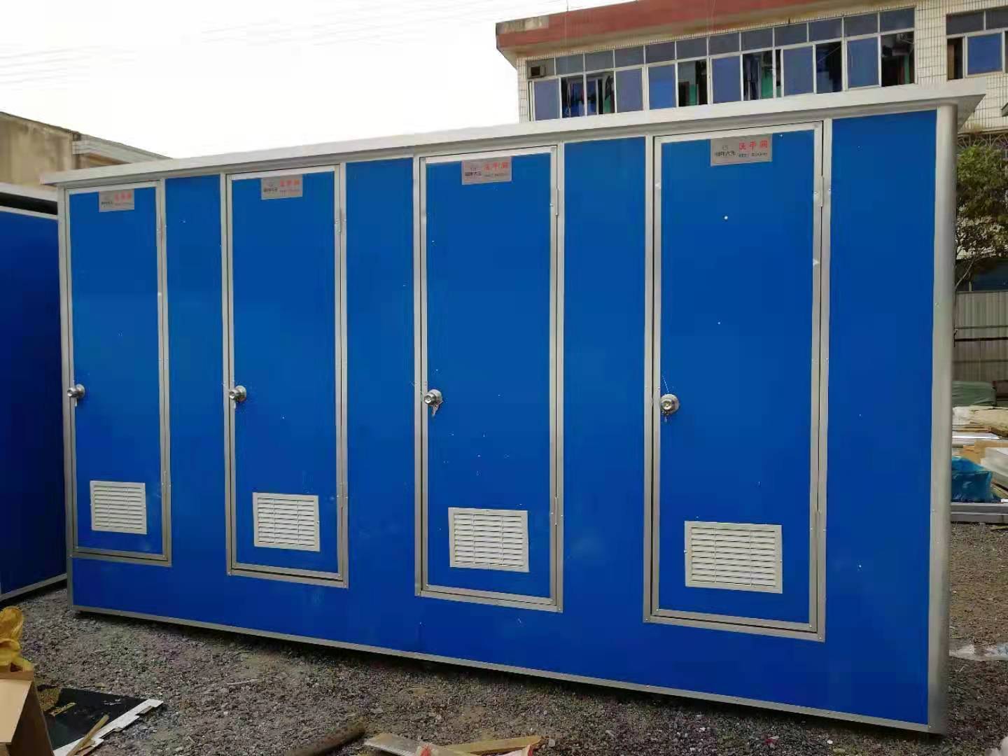 Parallel Multi-Cubicle Portable Mobile Toilet, Odor-Proof Modular All-In-One Public Sanitary Bathroom for High-Passenger-Flow Outdoor Scenes,YLS Smart,Parallel Multi-Cubicle Portable Mobile Toilet, Odor-Proof Modular All-In-One Public Sanitary Bathroom for High-Passenger-Flow Outdoor Scenes
