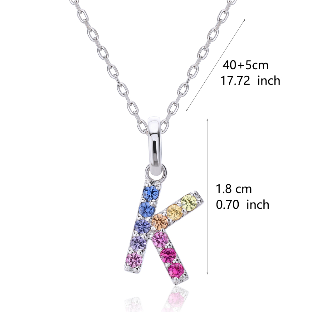 K Letter Zodiac Necklace - YourRoyal Key to the Leo Kingdom