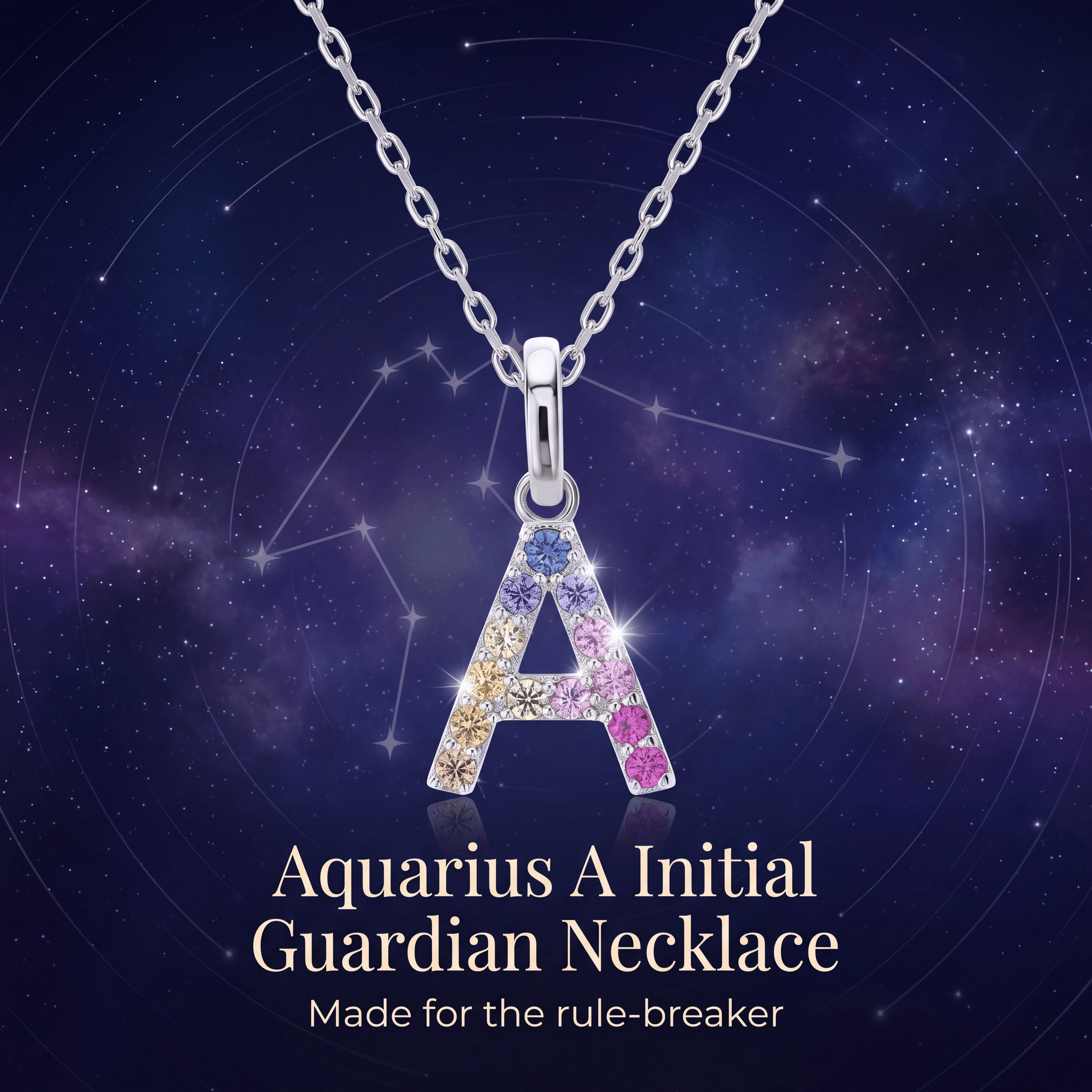 Aquarius Zodiac Necklace -Define Your Own Trend