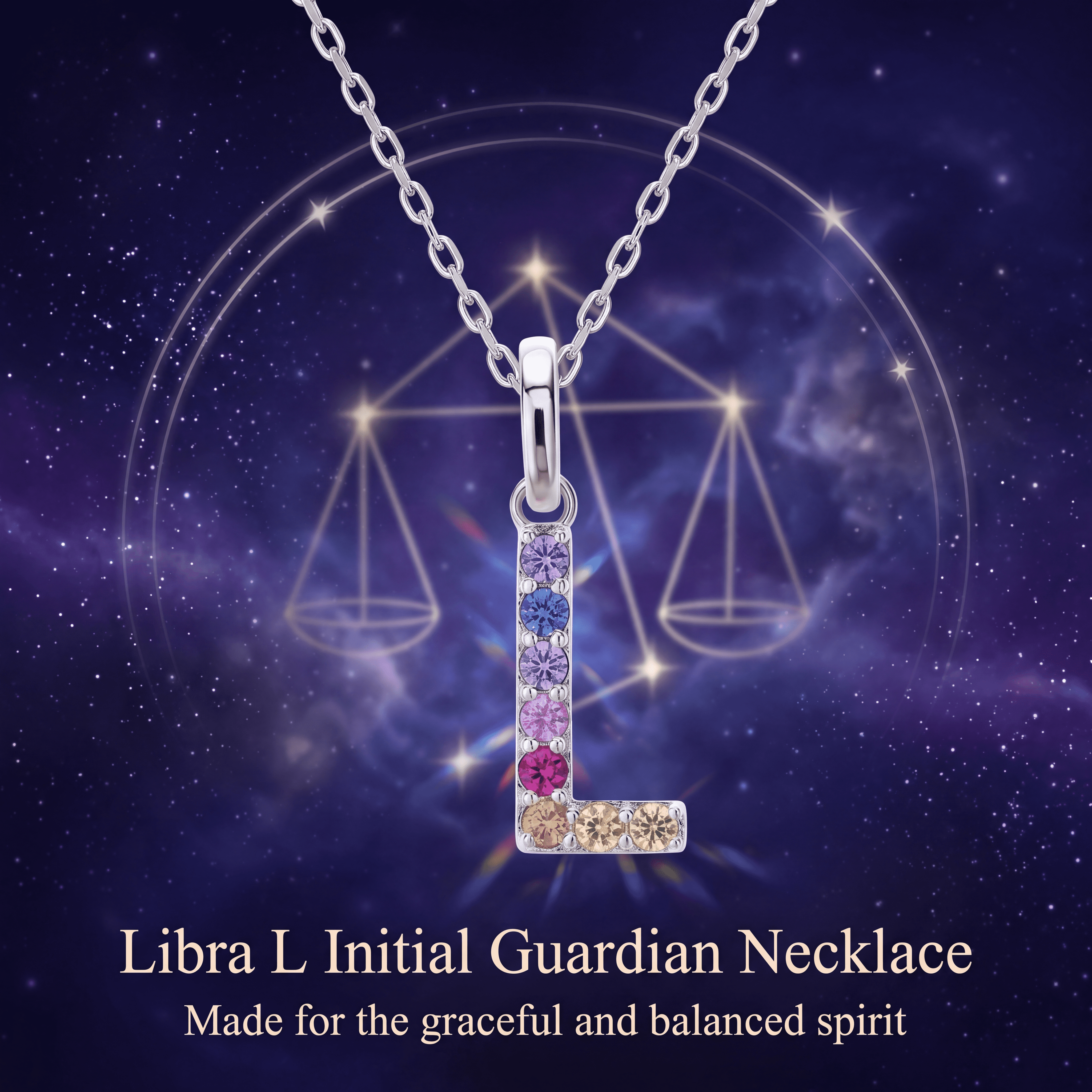 L Zodiac Necklace - The Inner Master of Balance