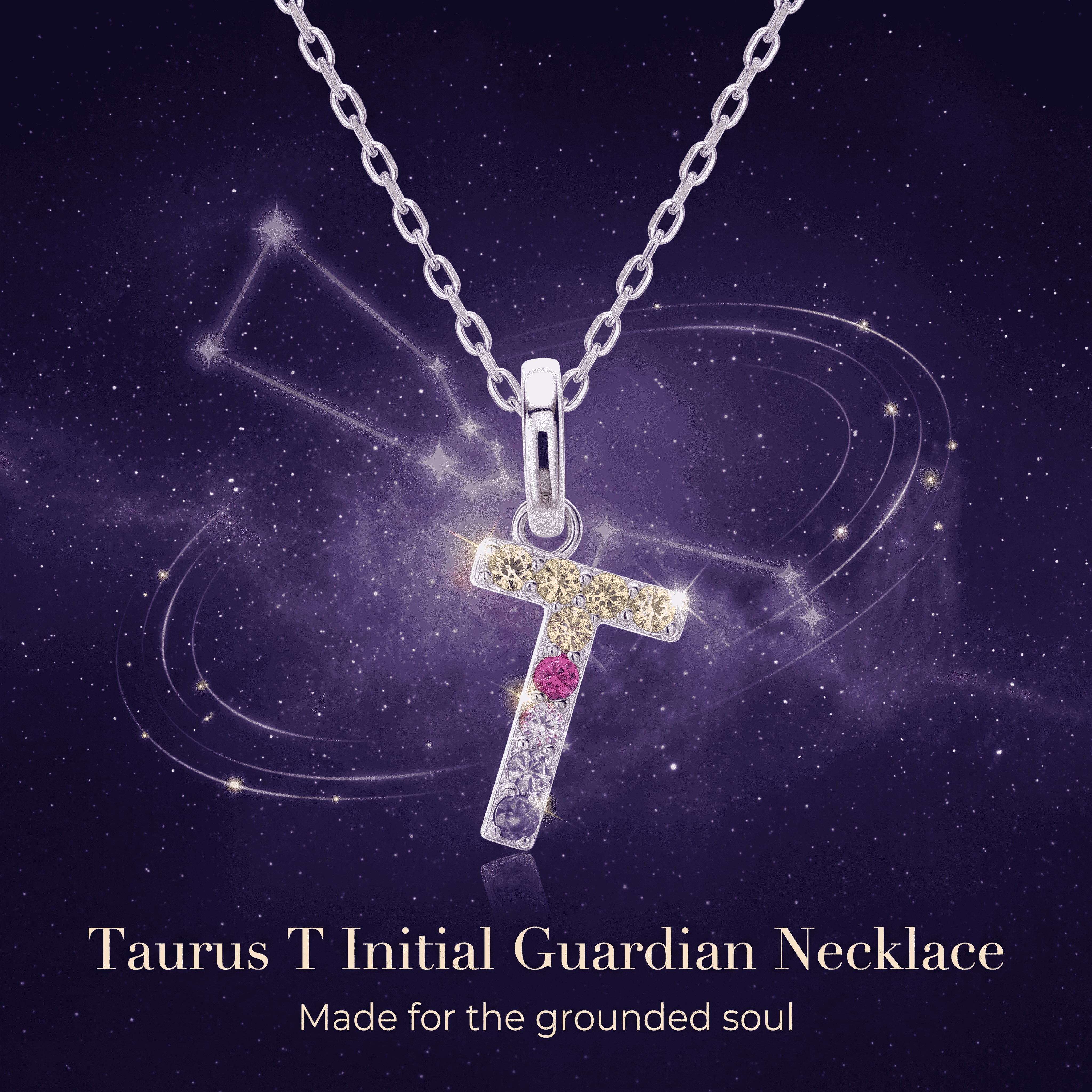 Taurus Guardian Necklace - Rootedin Earth, Growing Toward Light