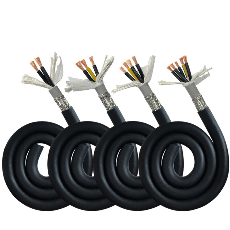 TRVVYP black double-sheathed high-flex shielded VFD cable
