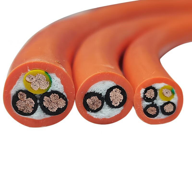 Servo Motor Power Drag Chain Cable,rolancable.com,Orange Flexible Servo Power Cable | Rolan Cable