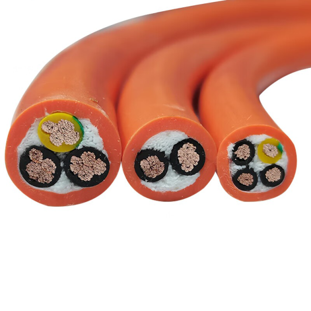 Servo Motor Power Drag Chain Cable,rolancable.com,Orange Flexible Servo Power Cable | Rolan Cable