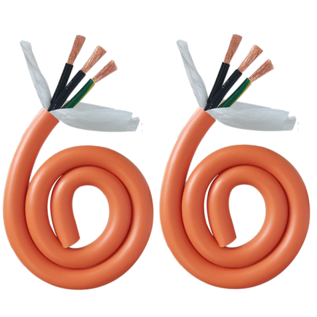 Servo Motor Power Drag Chain Cable,rolancable.com,Orange Flexible Servo Power Cable | Rolan Cable