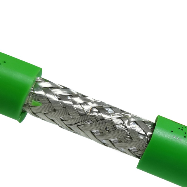 Green servo motor feedback sensing shielded cable,rolancable.com,Green Servo Feedback Shielded Encoder Cable | Rolan Cable