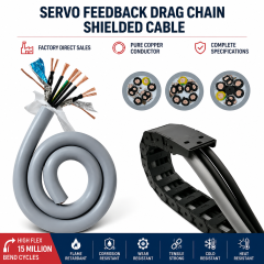 Servo Motor Power Feedback Shielded Cable,rolancable.com,Servo Power & Feedback High-Flex Drag Chain Shielded Cable