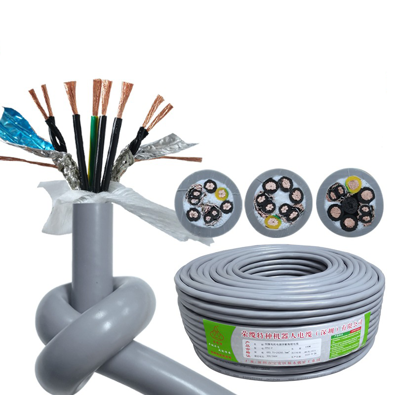Servo Motor Power Feedback Shielded Cable,rolancable.com,Servo Power & Feedback High-Flex Drag Chain Shielded Cable