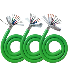 Green servo motor feedback sensing shielded cable,rolancable.com,Green Servo Feedback Shielded Encoder Cable | Rolan Cable