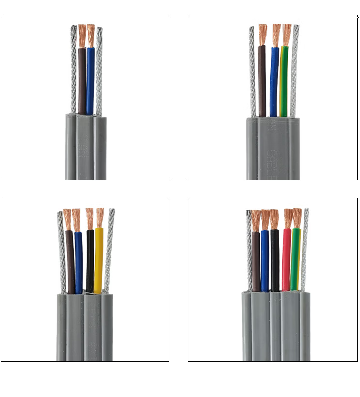 YFFB+2G Double Steel Wire Flat Traveling Cable,rolancable.com,YFFB+2G Double Steel Wire Flat Cable | Rolan Cable