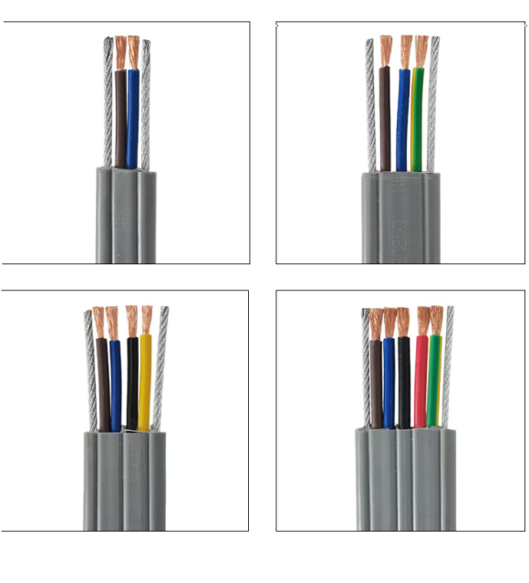 YFFB+2G Double Steel Wire Flat Traveling Cable,rolancable.com,YFFB+2G Double Steel Wire Flat Cable | Rolan Cable