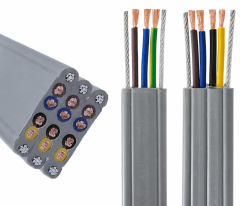 YFFB+2G Double Steel Wire Flat Traveling Cable,rolancable.com,YFFB+2G Double Steel Wire Flat Cable | Rolan Cable