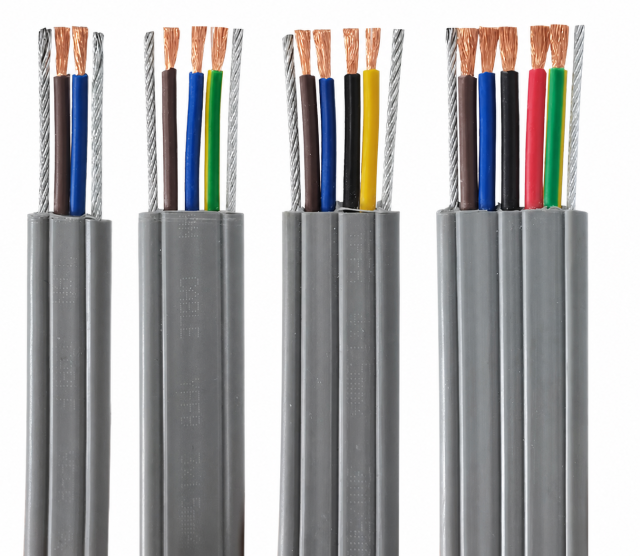 YFFB+2G Double Steel Wire Flat Traveling Cable,rolancable.com,YFFB+2G Double Steel Wire Flat Cable | Rolan Cable