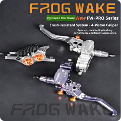 FROG WAKE FW-PRO 4-Piston Hydraulic Disc Brake, Upgrade for Sur-Ron Light Bee DH Downhill Enduro Mountain Bike,FROG WAKE  Brake,FROG WAKE FW-PRO 4-Piston Hydraulic Disc Brake, Upgrade for Sur-Ron Light Bee DH Downhill Enduro Mountain Bike