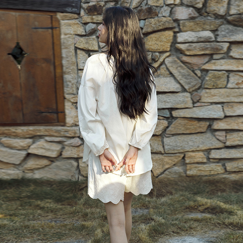 ‌Loungewear Embroidered shorts