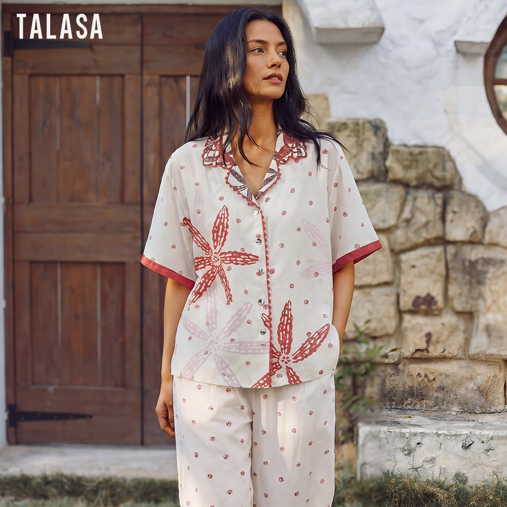 Printed pajama set Cotton