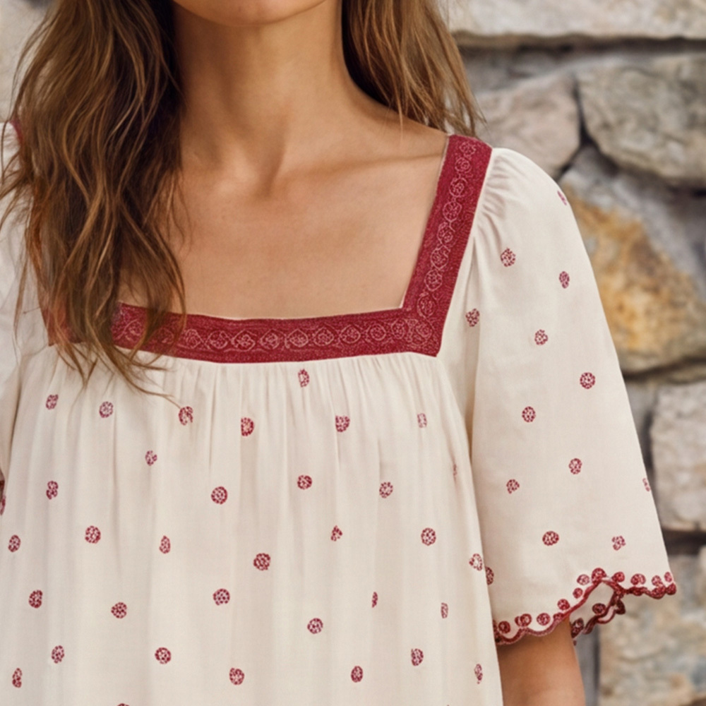 Embroidered nightdress
