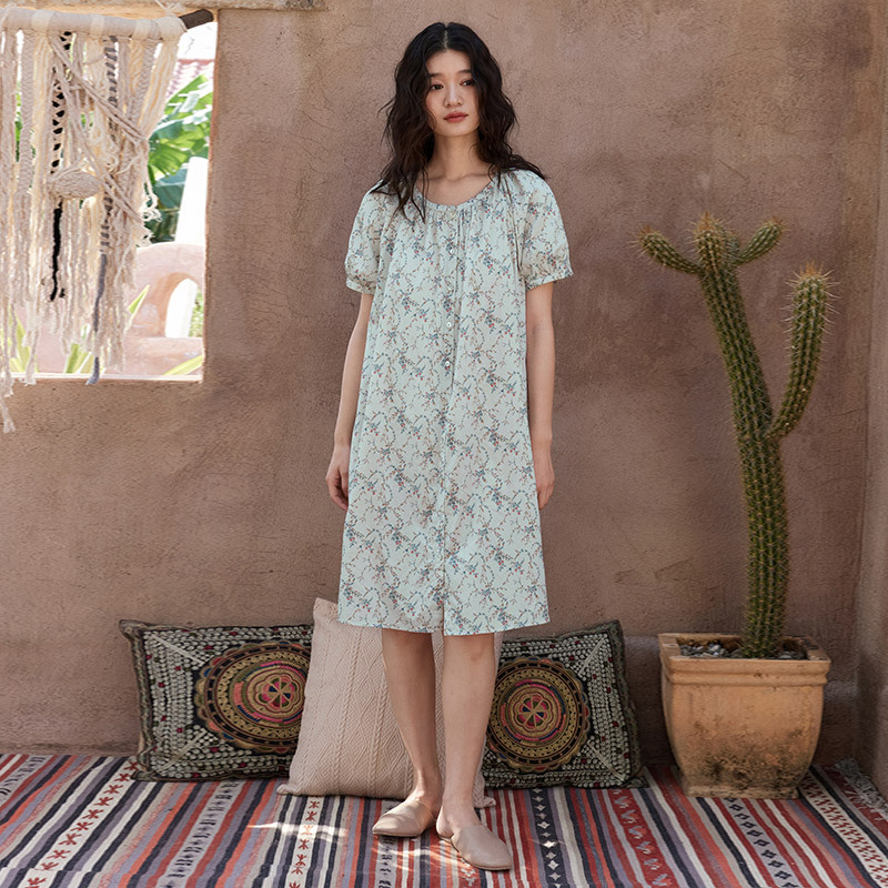 100% cotton Printed Nightdress