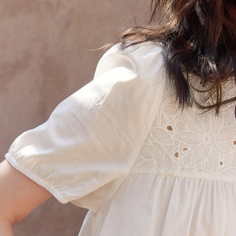 100% cotton have hollowed-out designs Nightdress