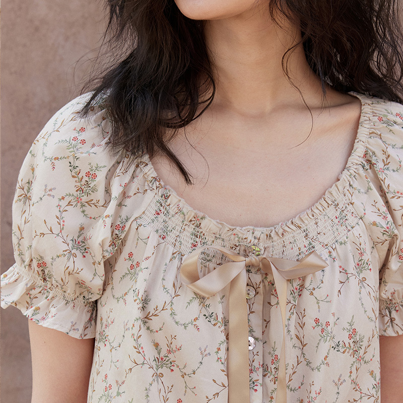 100% cotton Printed pajama top