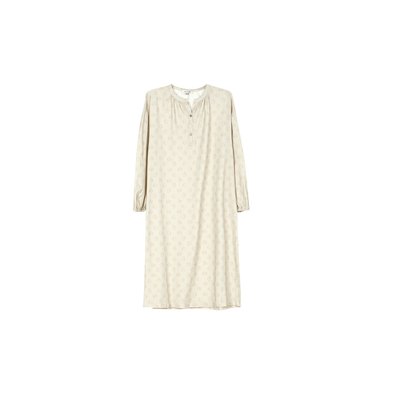 TALASA Print 100% Cotton Loose Loungewear Dress