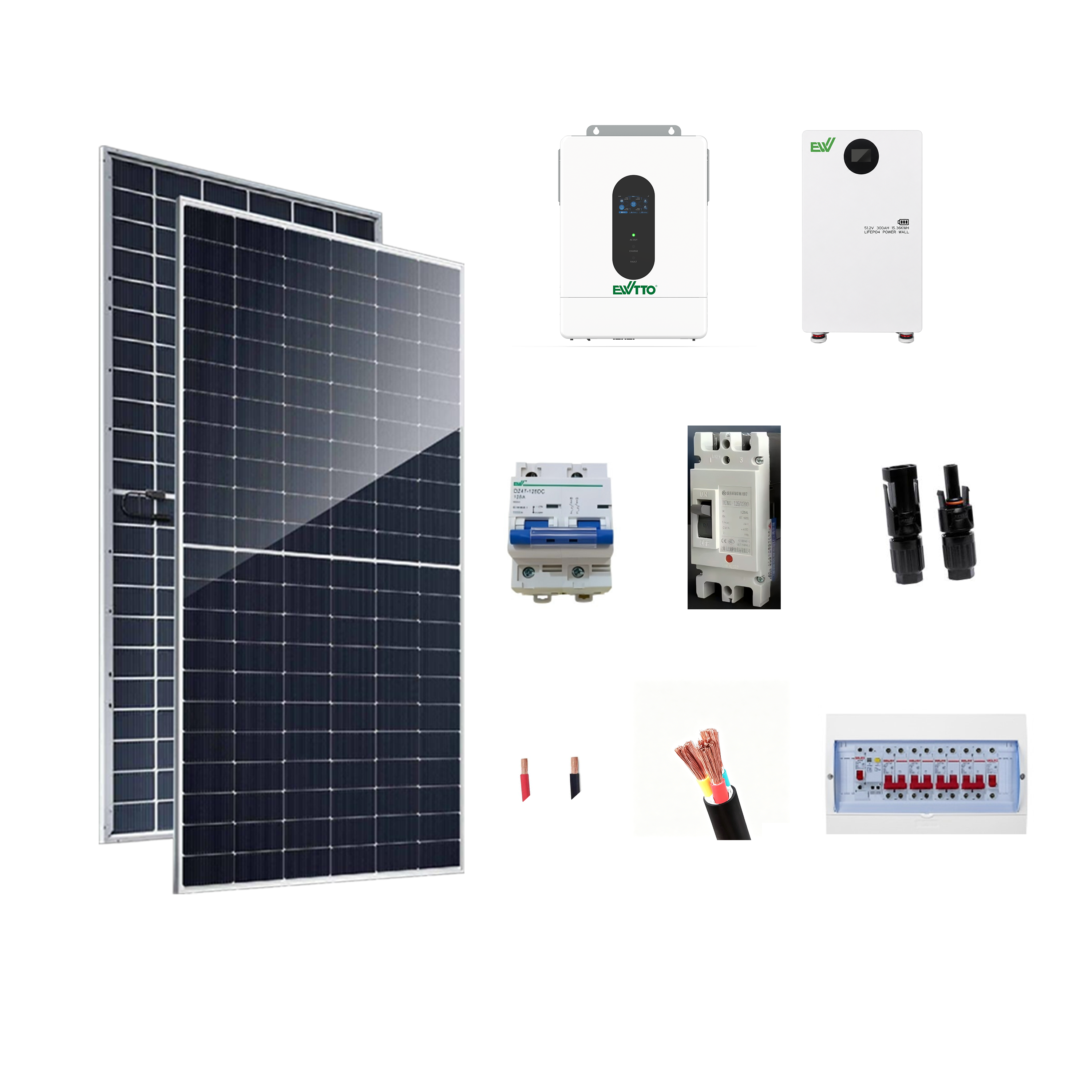 Comprar Kit Fotovoltaico Aislado para casa de 12kW 48V 51.48kWh/d&iacute;a