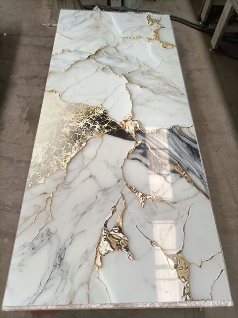 Easy Installation Wall Panels Waterproof PVC Stone & UV Marble Sheet Wall Panel Interior Decorative Background Board for Home, ROYUE Material,Easy Installation Wall Panels Waterproof PVC Stone & UV Marble Sheet Wall Panel Interior Decorative Background Board for Home