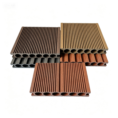 Outdoor Square 18mm Modern Anti-Slip Straight Grain WPC Decking for Garden Terrace, ROYUE Material,Outdoor Square 18mm Modern Anti-Slip Straight Grain WPC Decking for Garden Terrace